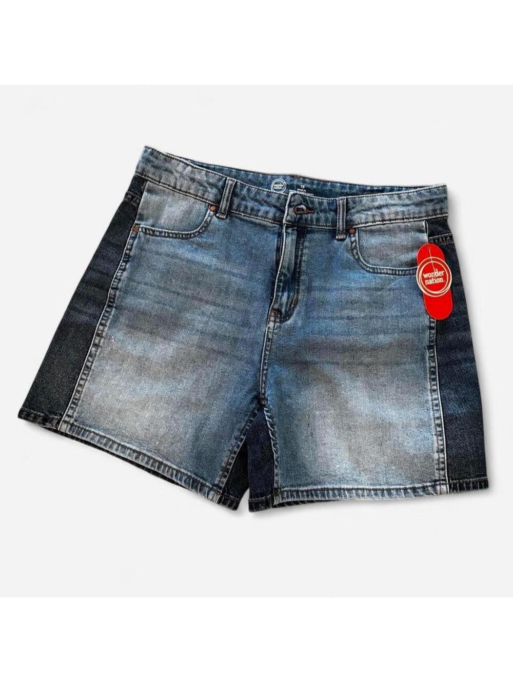 NWT Two Tone Denim Shorts